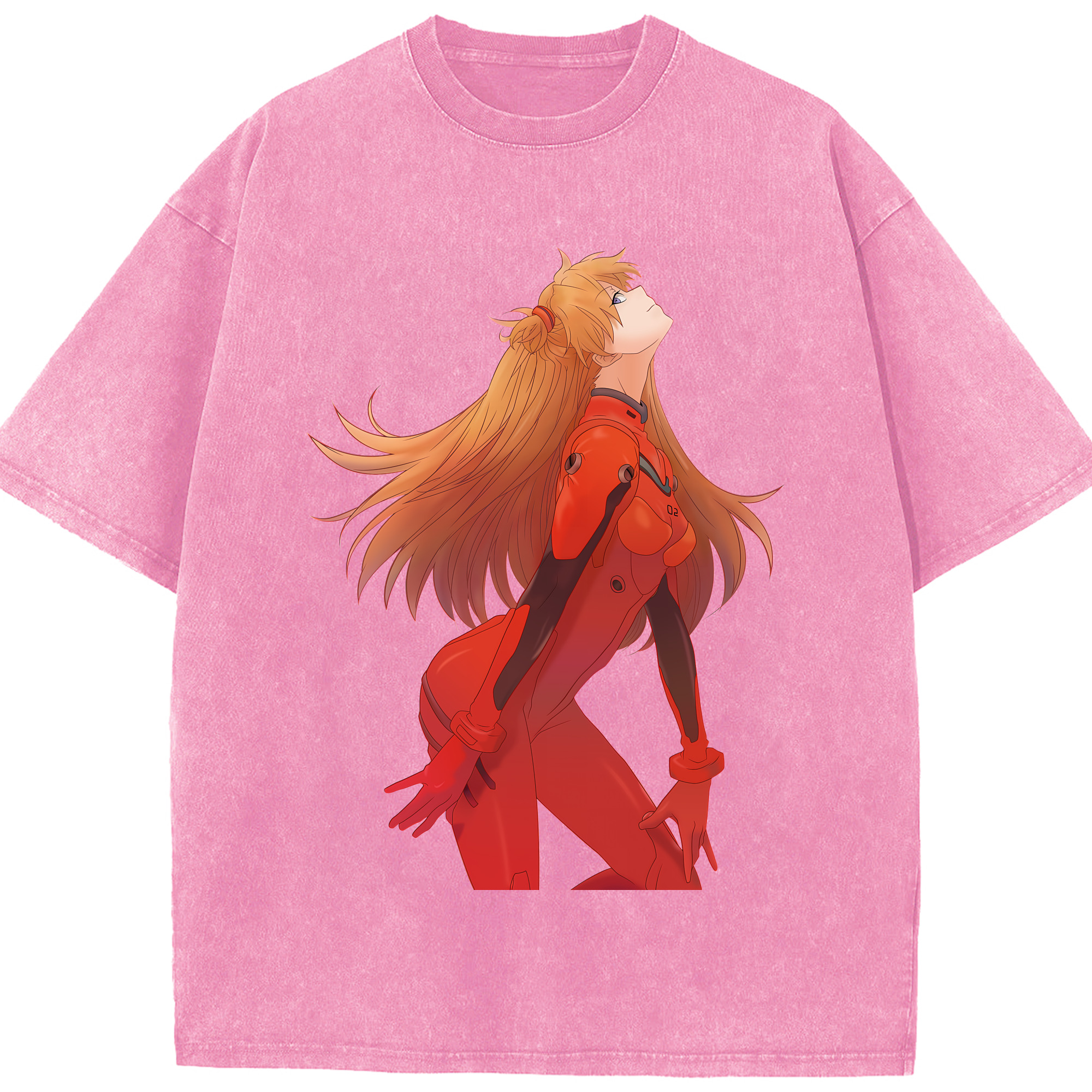 （画像用） EVA 新世紀エヴァンゲリオン 綿100% ヴィンテージ風 半袖Tシャツ（フロントプリント）